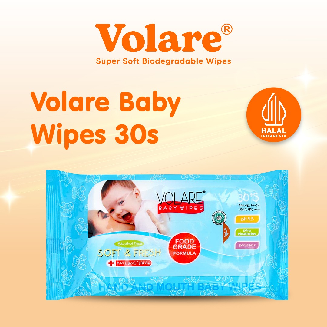 Volare Baby Wipes 30s