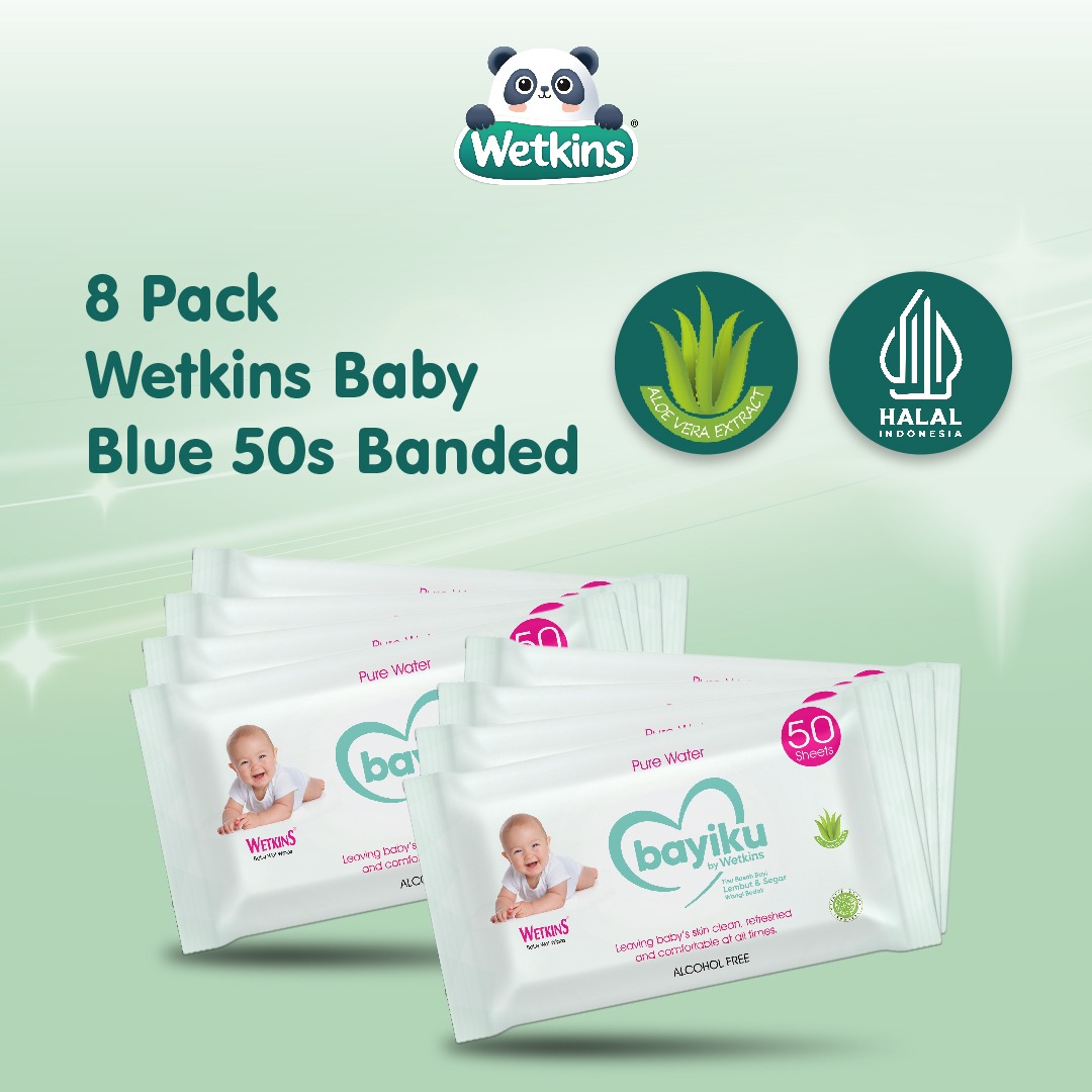 Wetkins Baby Blue 8 Pack 50s